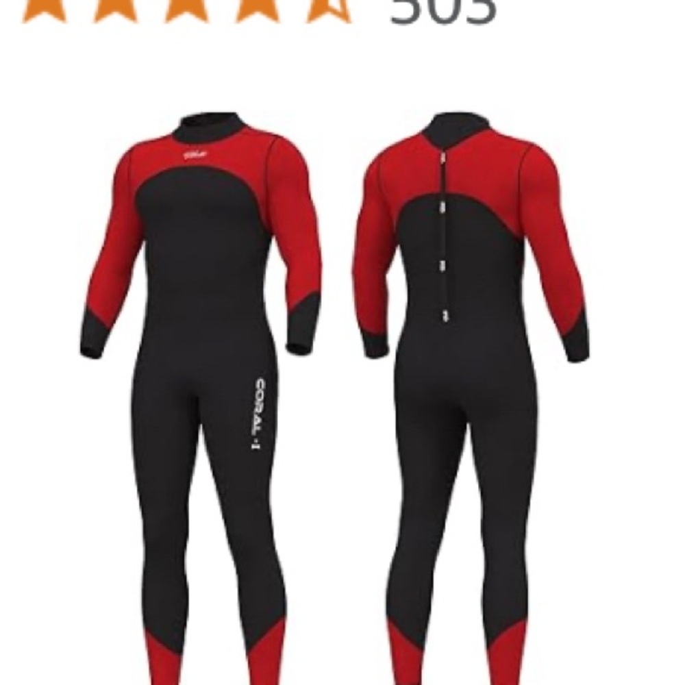 Hevto Men's Small 3/2mm Full Body Wetsuit